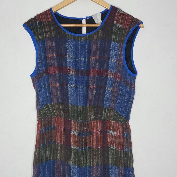 HD In Paris Size 6 Chiffon Boho‎ Print Chiffon Sleeveless Maxi Dress Women's - Picture 3 of 6